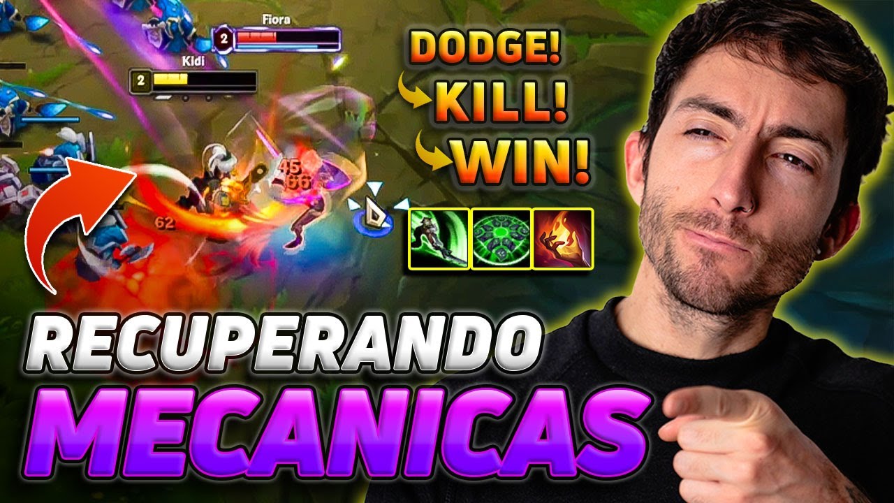 ESQUIVA LA W GANA LA PARTIDA *REGLA UNIVERSAL DEL LOL* RIVEN VS FIORA | Electrokidi