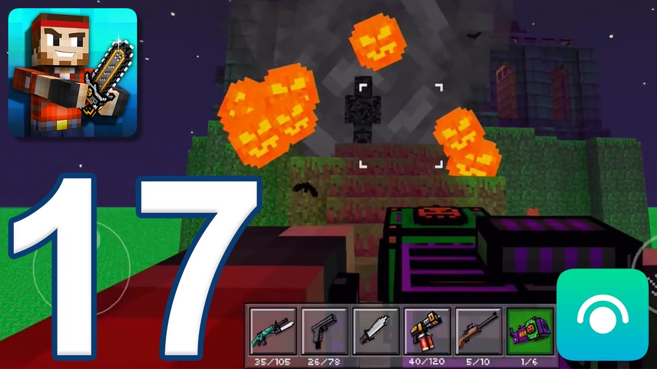 Pixel Gun 3D - Gameplay Walkthrough Part 17 - Halloween, Pumpkin Thrower (iOS, Android)
