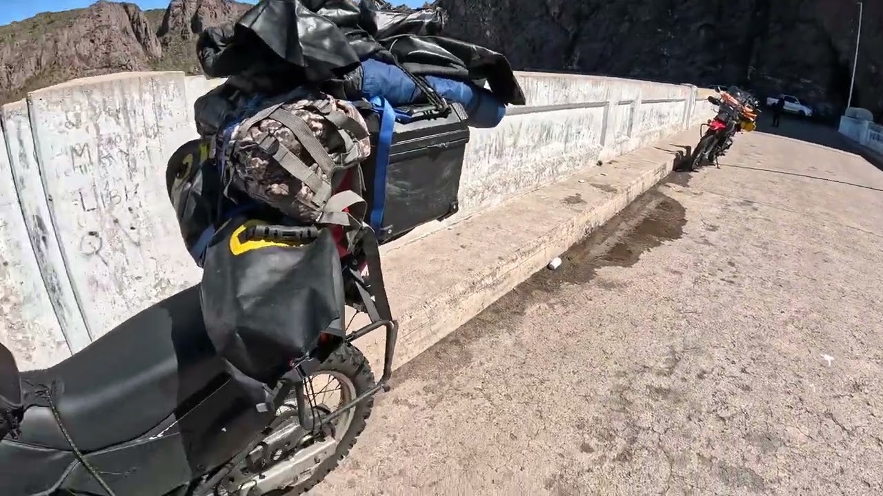 Ascenso al dique, cañon del atuel, san rafael, mendoza en moto