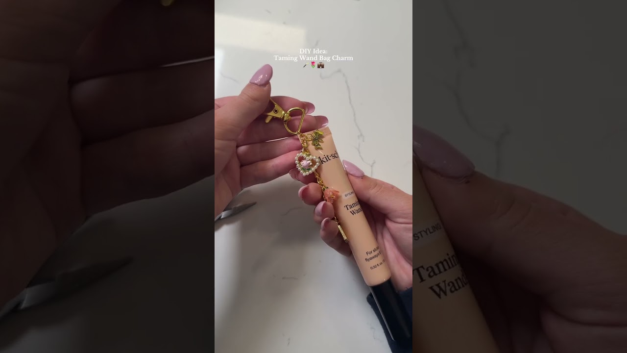 DIY Idea: Give your Taming Wand a glow-up by turning it into the cutest bag charm ✨ #diy