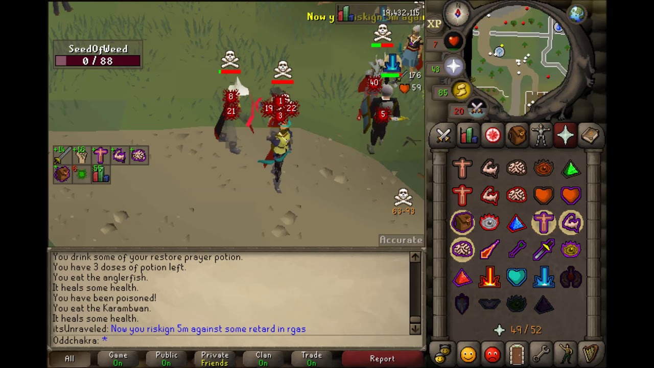 [OSRS] Low Level Whip Pure Pking