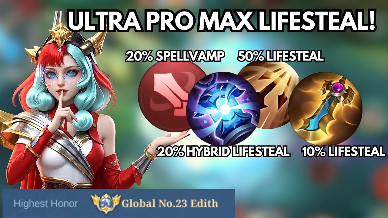 WHEN TOP GLOBAL EDITH ABUSE THIS BROKEN LIFESTEAL BUILD IN NEW PATCH! (must try!)