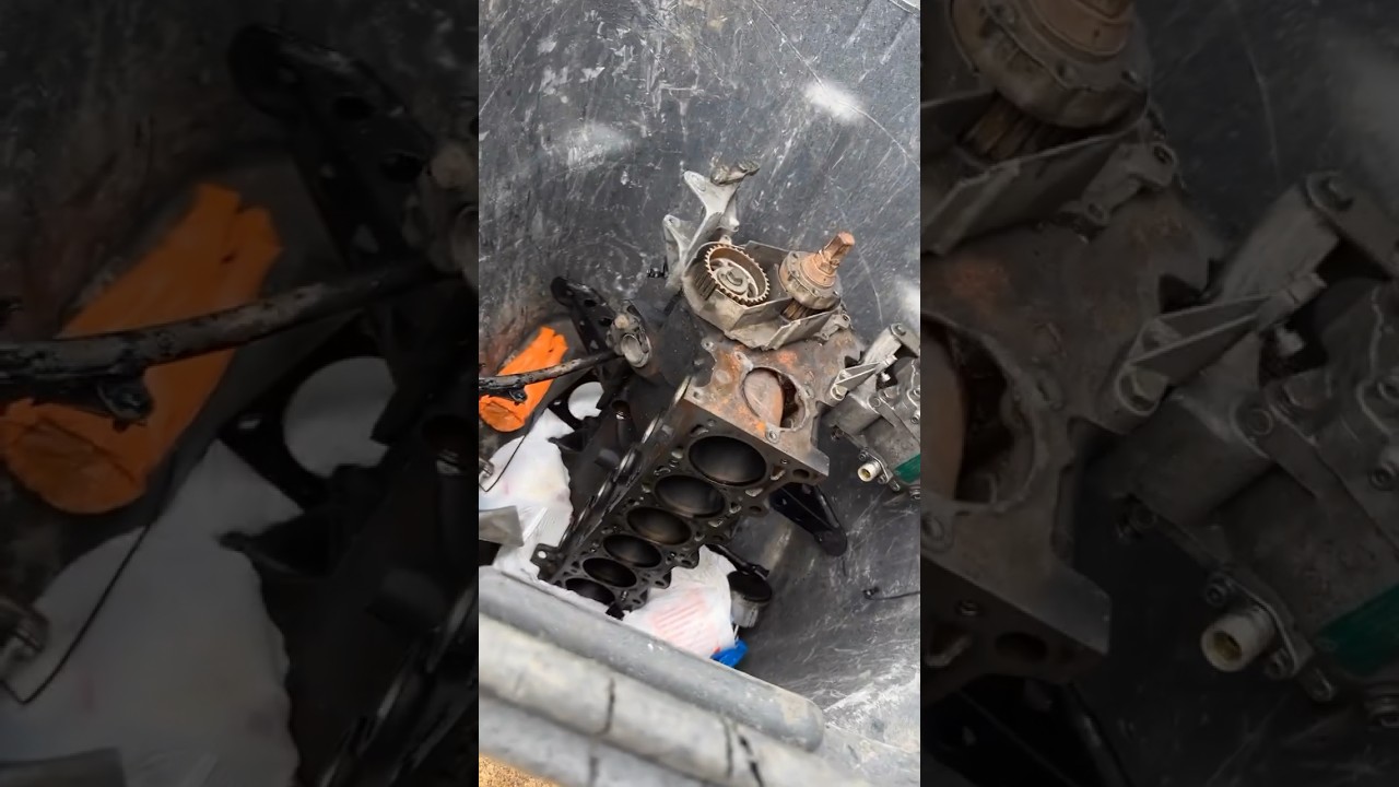 BMW Engine vs Garbage Truck