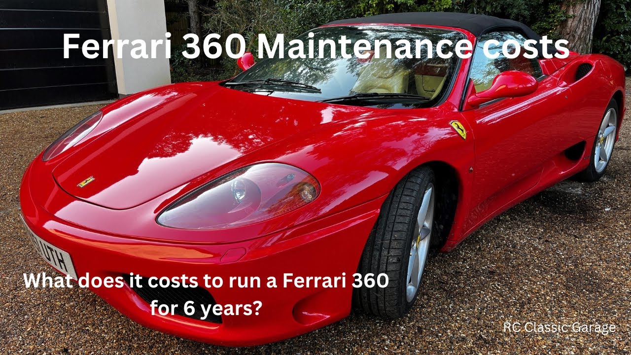 Ferrari 360 cost of ownership, full maintenance costs for 6 years