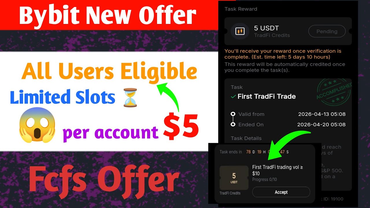 Bybit New Offer Today || Bybit TradFi Offer || Full Step By Step Guide ✅