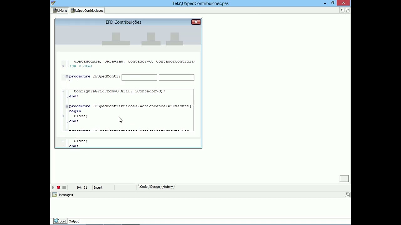 T2Ti ERP 2.0 - Delphi - EFD Contribuições - Videoaula 07 - Geração do Arquivo 01