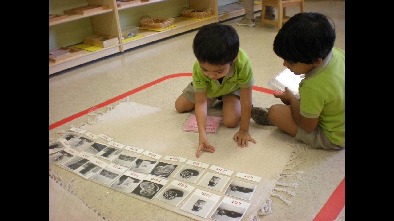 The Montessori Spectrum of Reading Development: Pink, Blue and Green Series