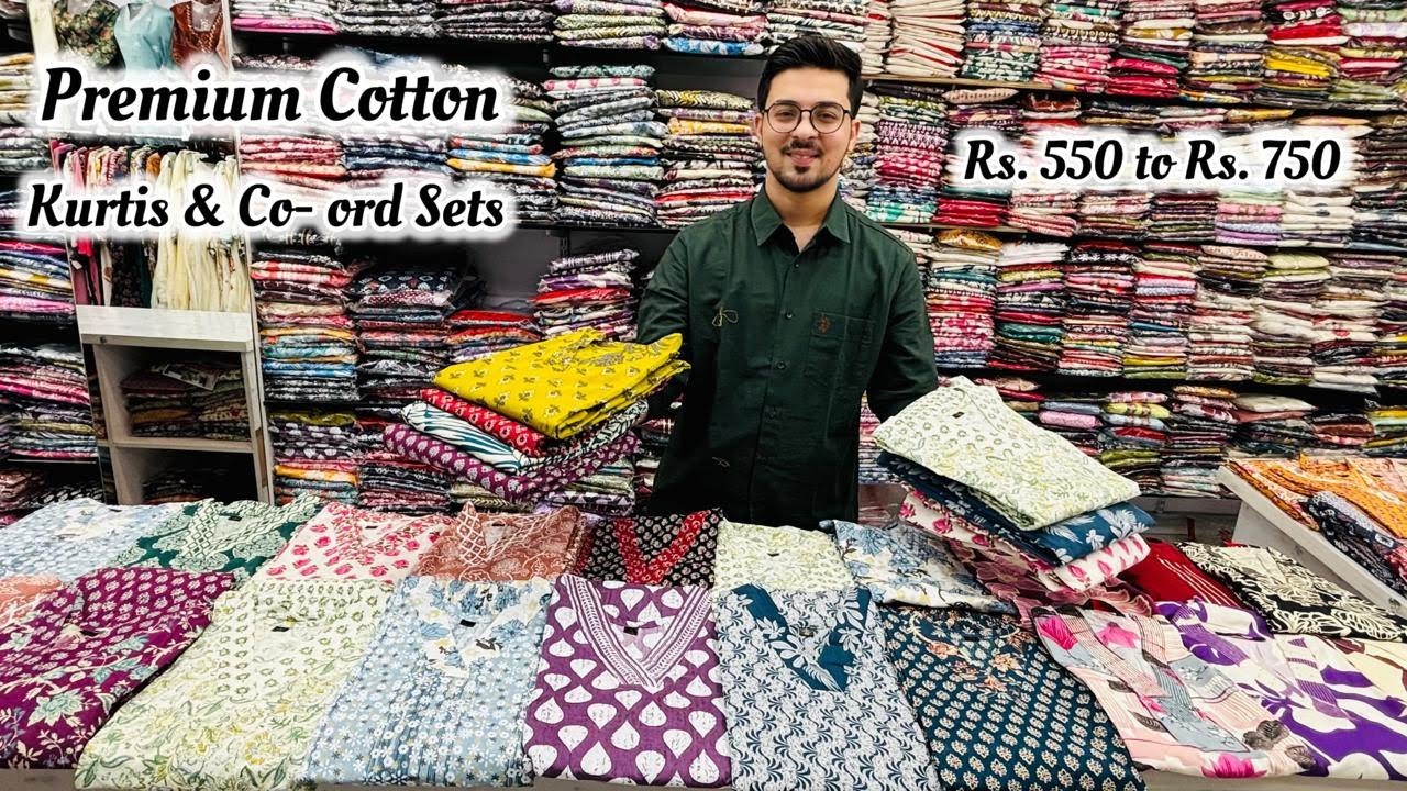 Premium Cotton Kurti Sets & Co-ord Sets on Commercial Street | Latest Trends ₹550–₹750#jaipurikurti