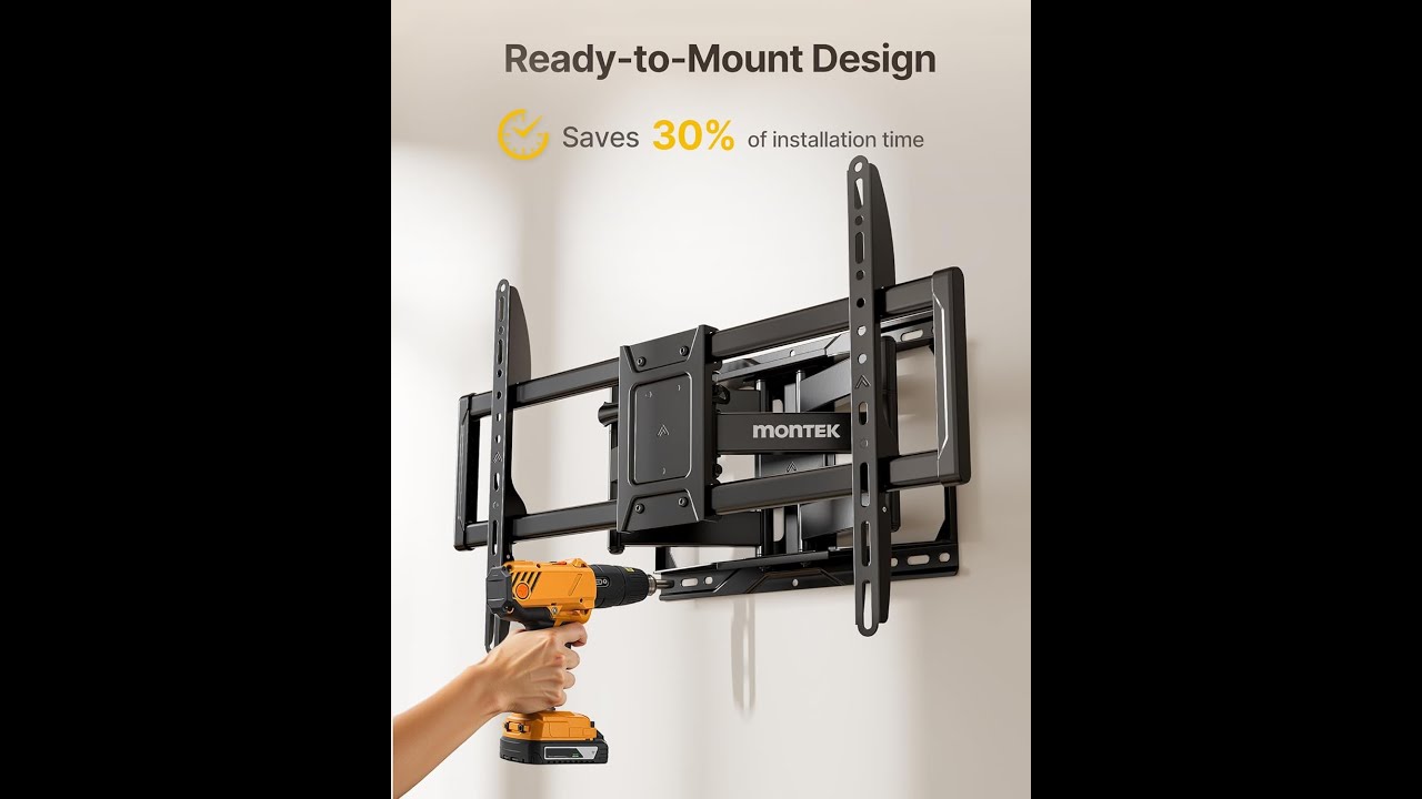 Best Heavy Duty TV Wall Mount for Large TVs – monTEK 4X Load Tested, Easy Installation!