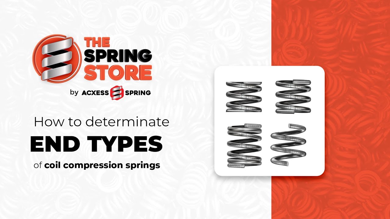 How to determine end type of coil compression springs