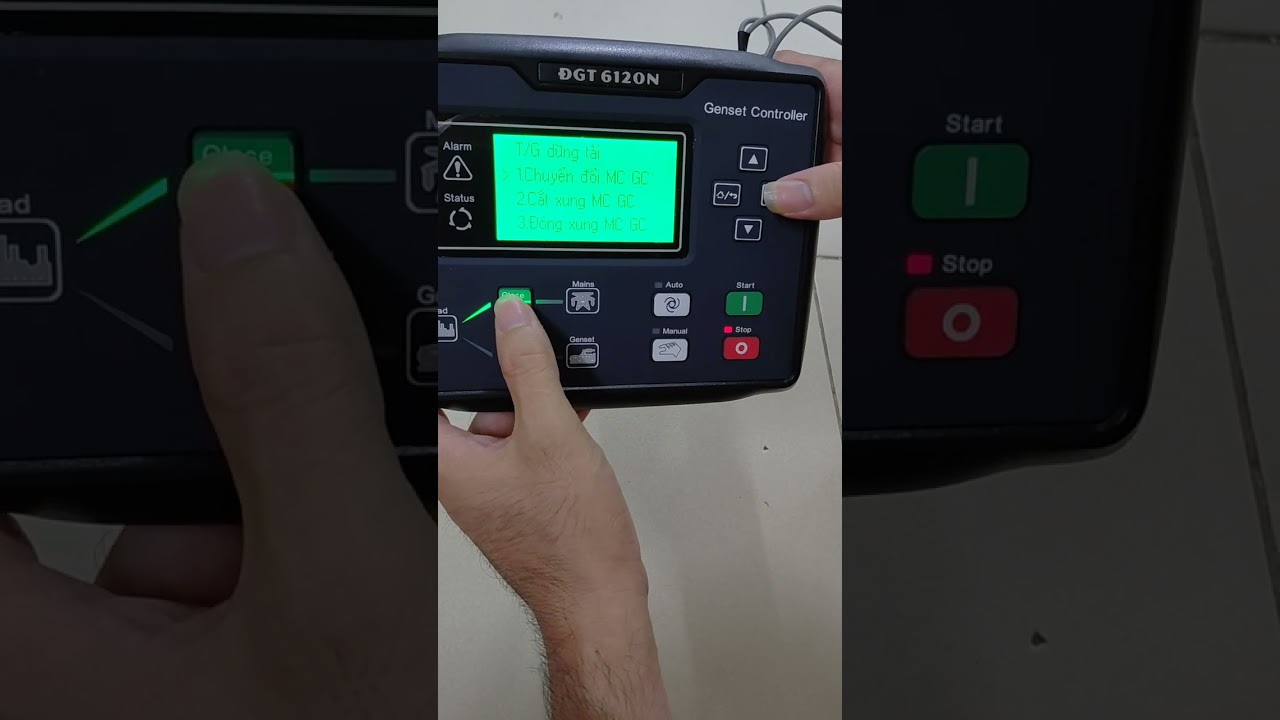 Hướng dẫn cài đặt bộ điều khiển máy phát điện Việt Nam ĐGT 6120N
