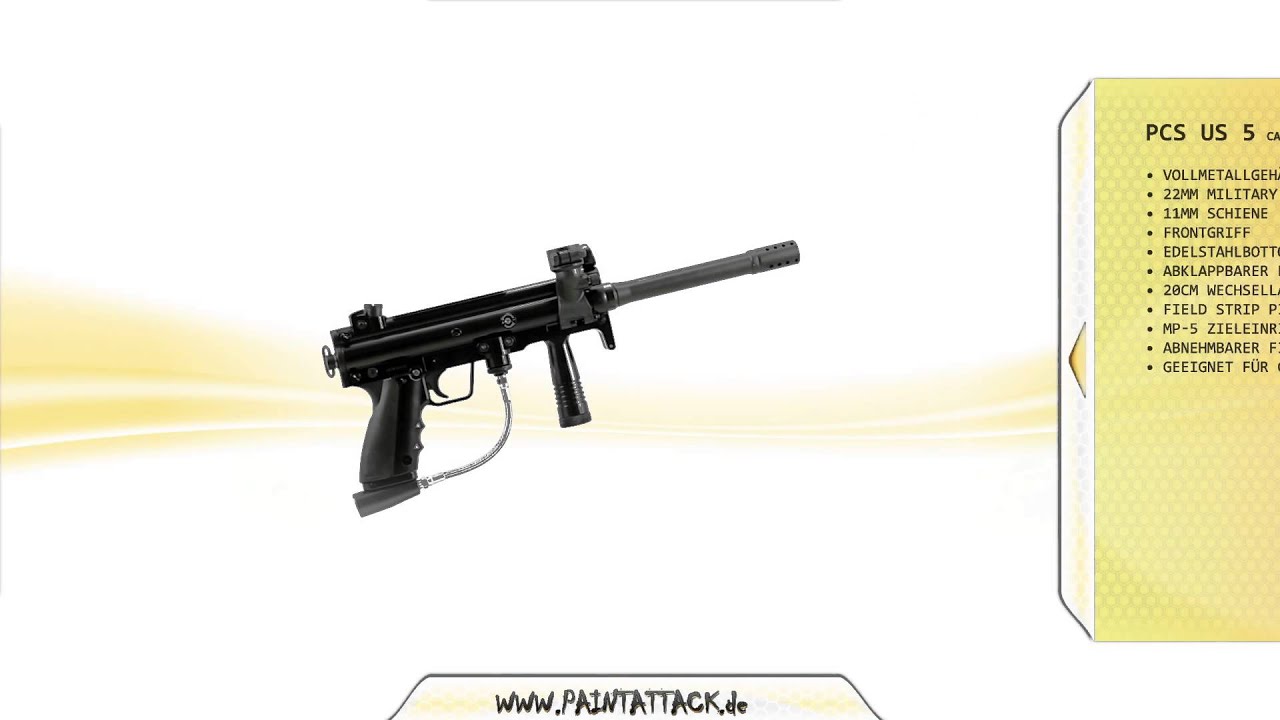 PCS US 5 US5- Pursuit Combat Systems - Paintball Markierer -Marker- PAINTATTACK -MEIN-PAINTBALL-SHOP