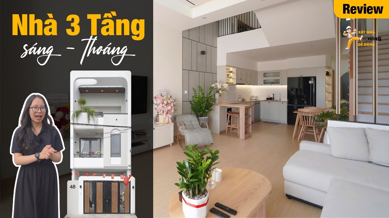 Nhà 3 Tầng Đẹp | Không Gian Hiện Đại Của Vợ Chồng Trẻ [REVIEW]