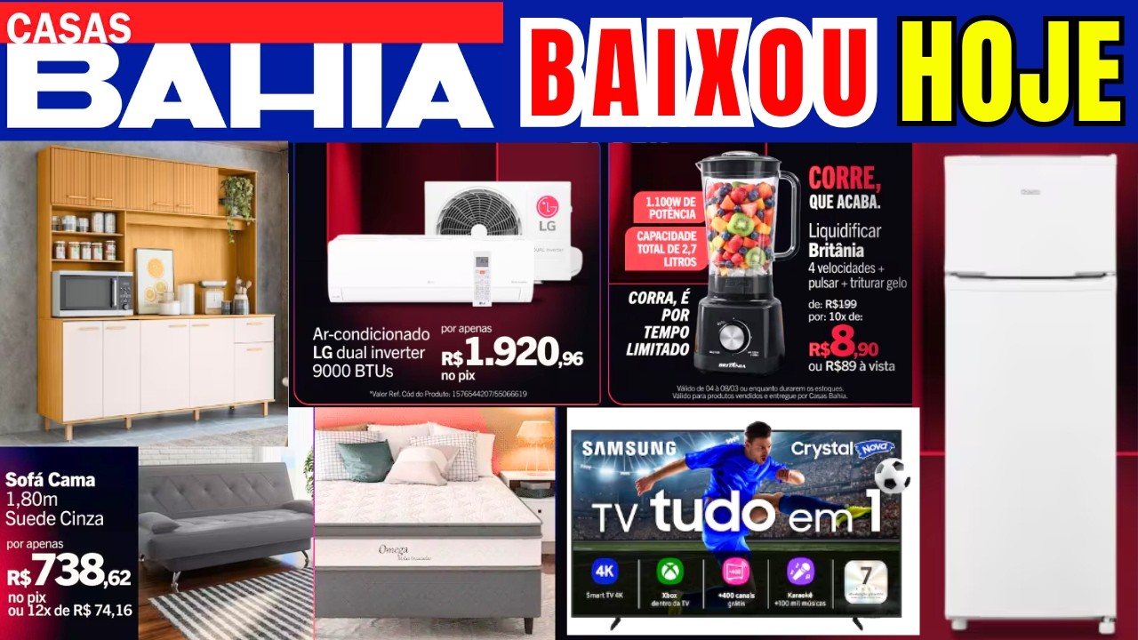 BAIXOU CASAS BAHIA com MENOR PREÇO no MÊS DO CONSUMIDOR!