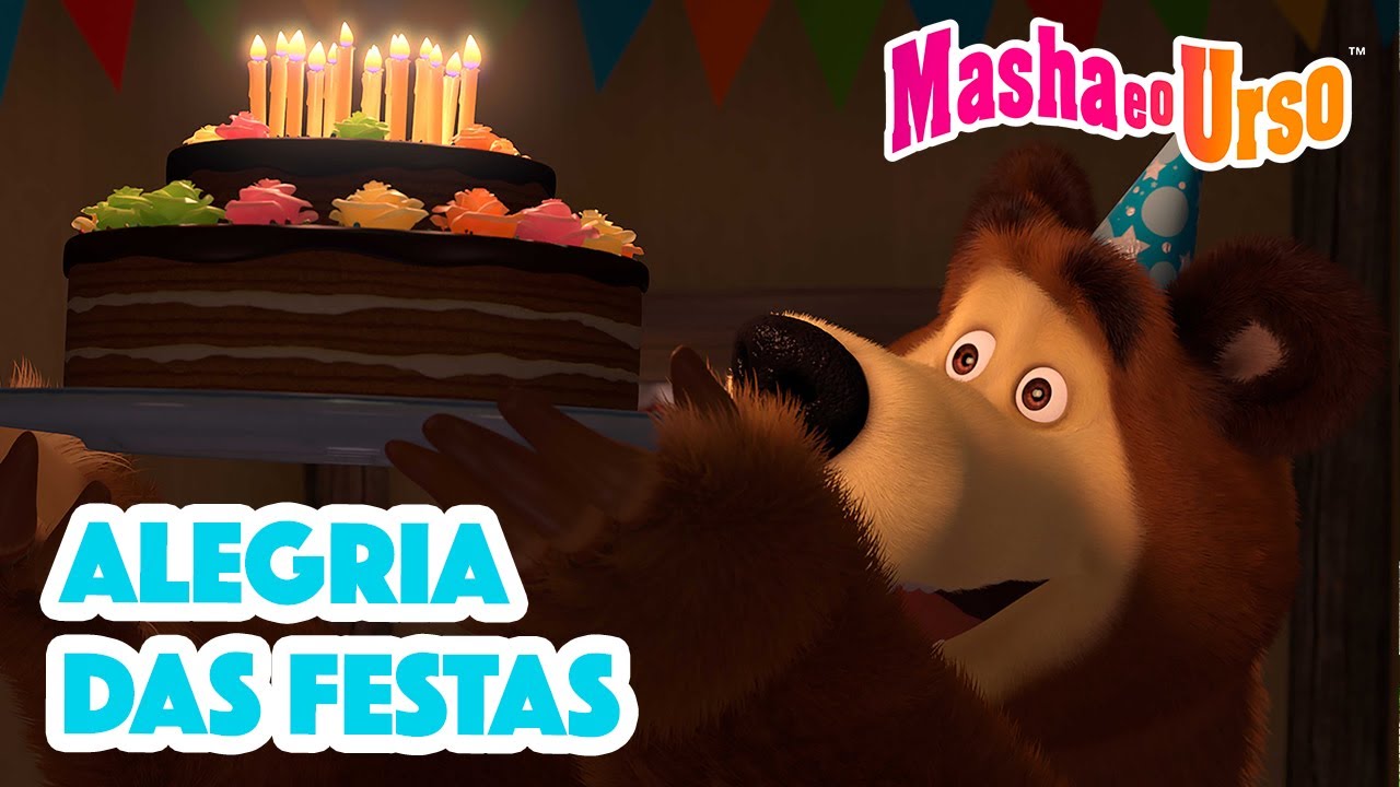 Masha e o Urso 👱‍♀️🐻 🎄 Alegria das festas 🎉🙌 Coleção de desenhos animados