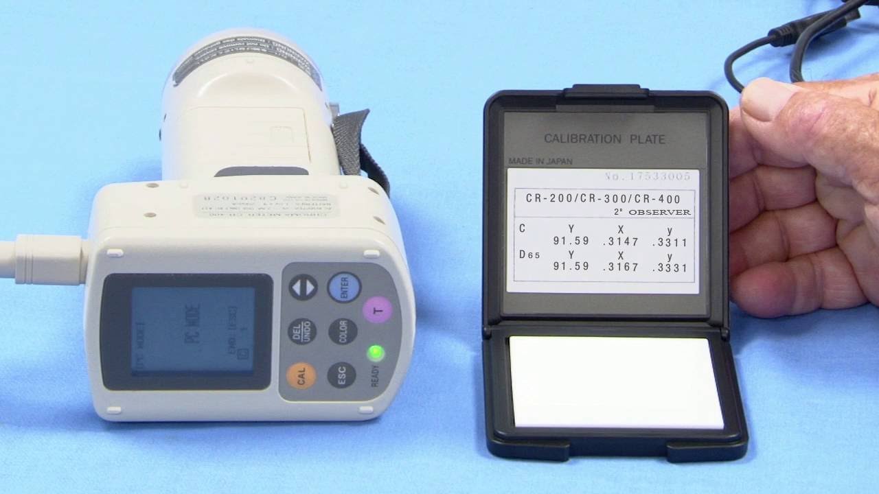 Medidor de Color CR-400/410- Cómo reconfigurar el iluminante - Konica Minolta Sensing