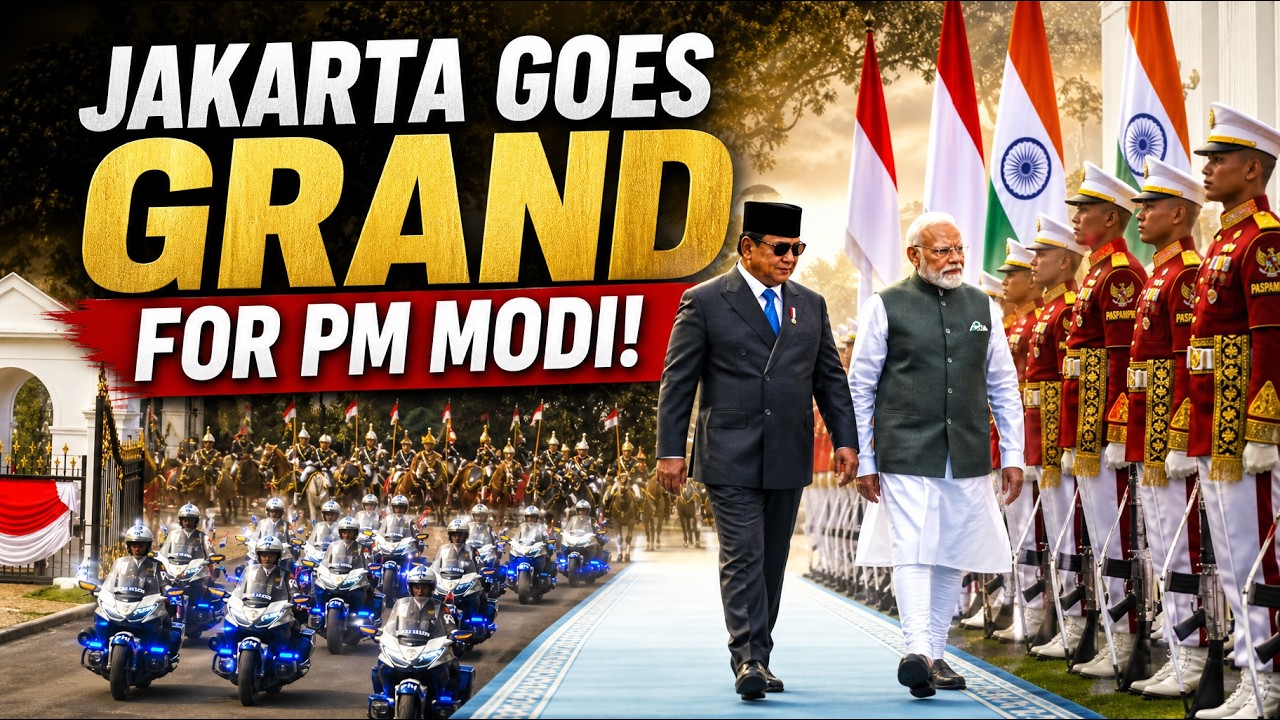 PM Modi's Indonesia Visit: World Watches as Indonesia Gives PM Modi a Spectacular Welcome
