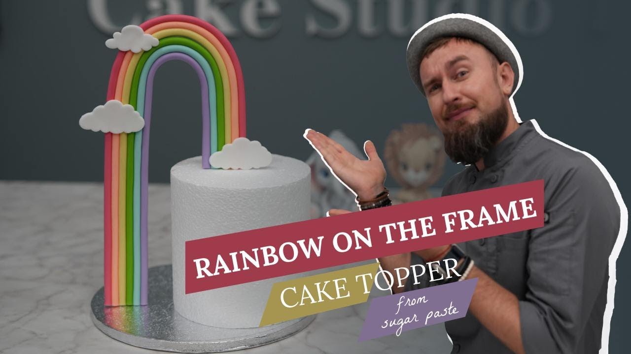 Rainbow  Cake Topper, Tutorial