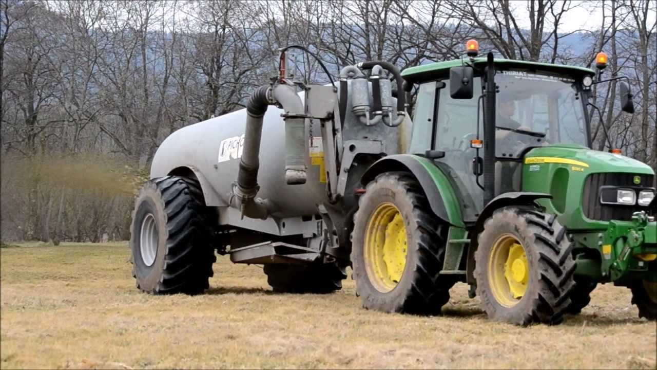 John Deere 5090r : épandage de lisier
