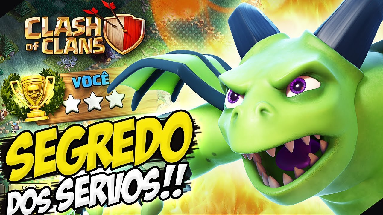 O SEGREDO PARA SE DAR PT COM SERVOS BETA - BASE DO CONSTRUTOR - CLASH OF CLANS