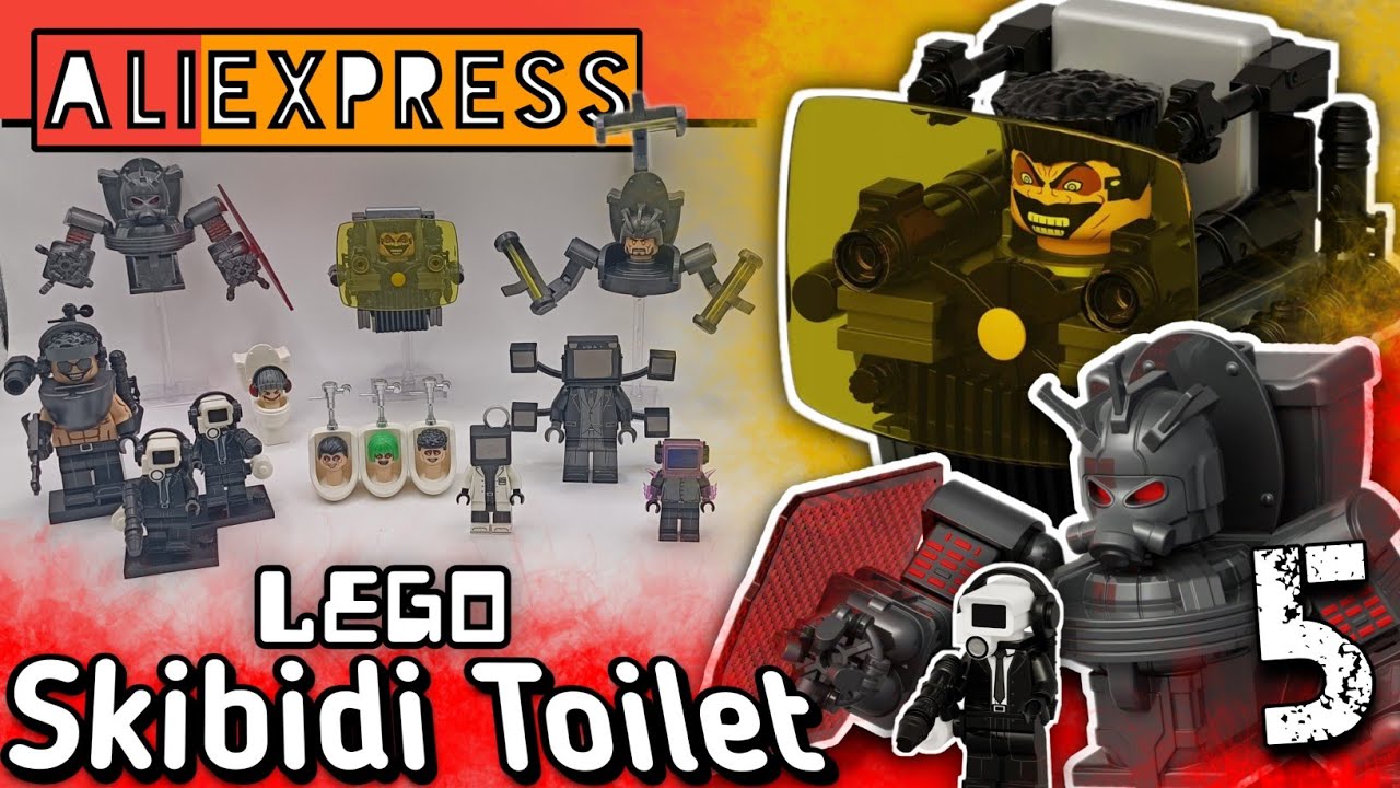 LEGO SKIBIDI TOILET#5▷ШИКАРНЫЕ ЛЕГО ФИГУРКИ ПО ВСЕЛЕННОЙ СКИБИДИ ТОЙЛЕТ