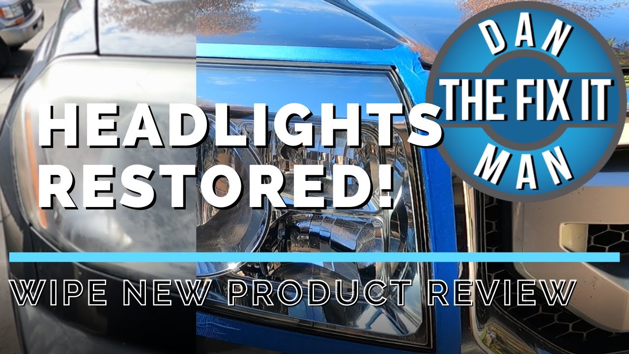 WIPE NEW BY RUSTOLEUM - HOW TO RESTORE CLOUDY or HAZY HEADLIGHTS