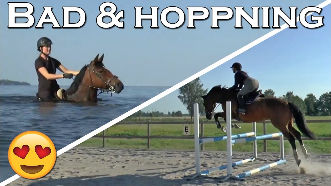 TVÅDAGARSVLOGG I STALLET - Badar & hoppar med hästarna