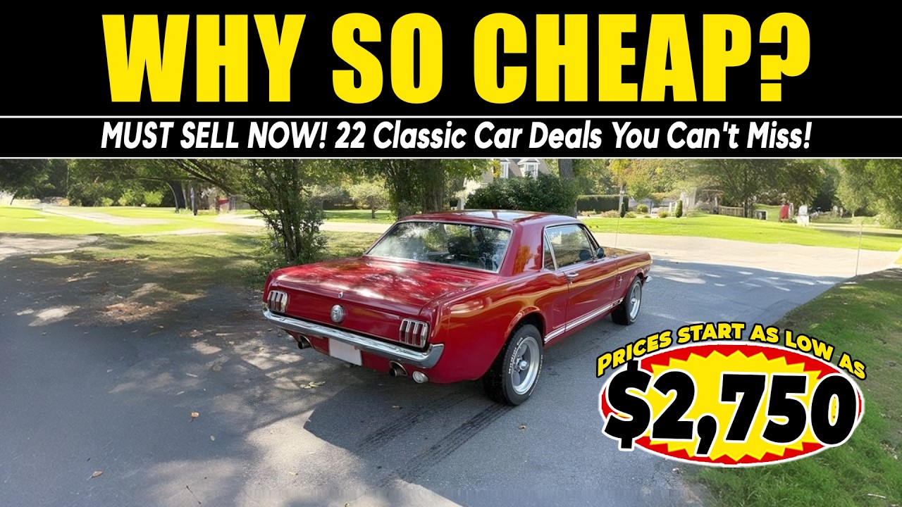 Why Are These Owners Selling So Cheap? 22 Classic Car Deals You Can't Miss!