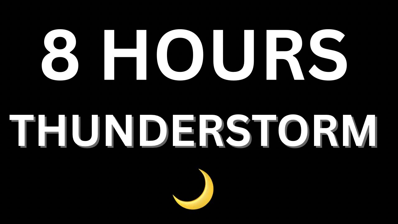 8 Hours of Thunderstorm for Deep Sleep 🌩️ | Black Screen No Ads