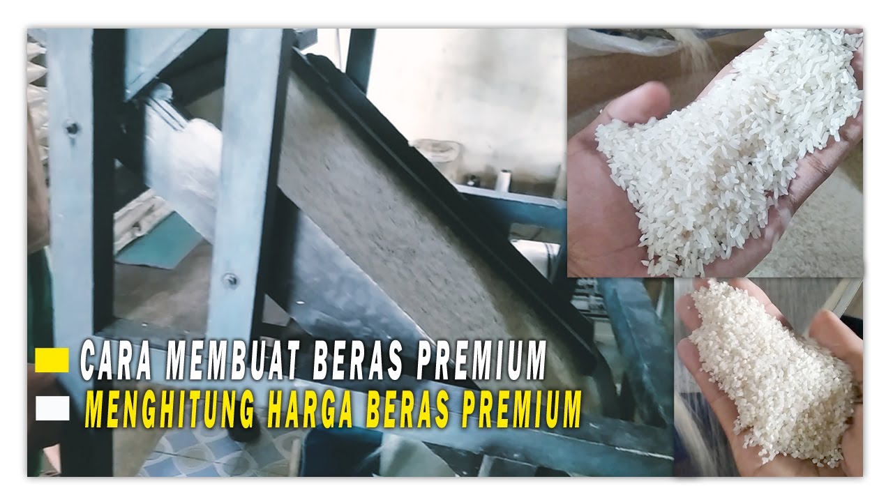 Cara membuat beras premium | Cara menghitung harga beras setelah disortir atau turun menir