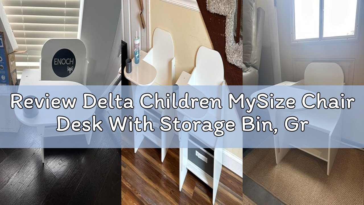 Review Delta Children MySize Chair Desk With Storage Bin, Grey