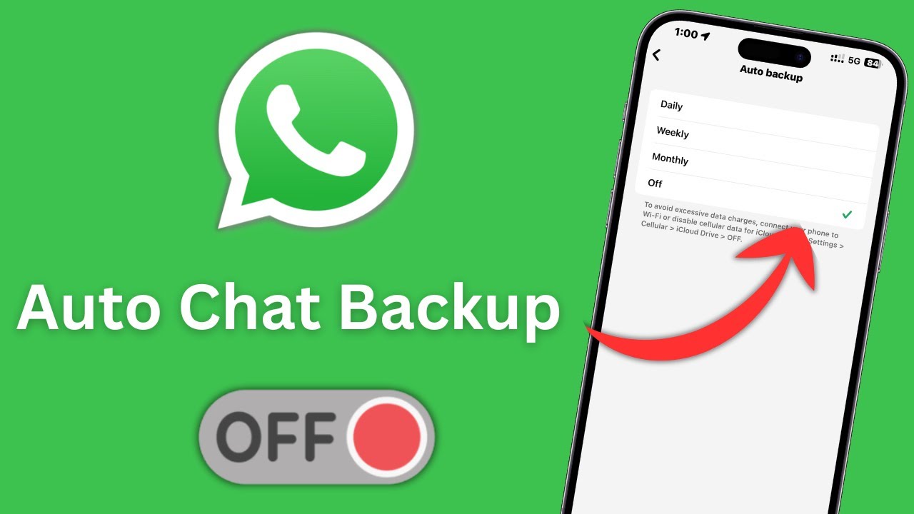 How To Turn Off WhatsApp Auto Chat Backup | How To Turn Off WhatsApp Auto Backup