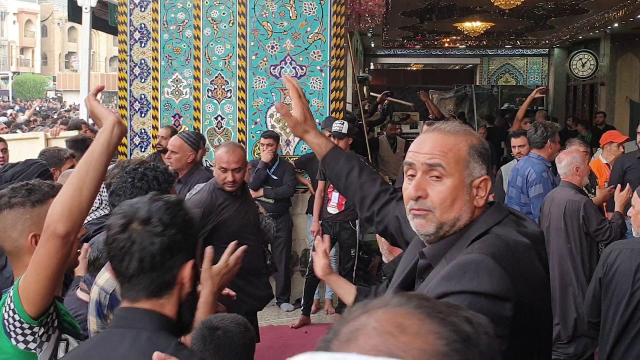 دخول عزاء النجف الاشرف الى صحن العباس عليه السلام
