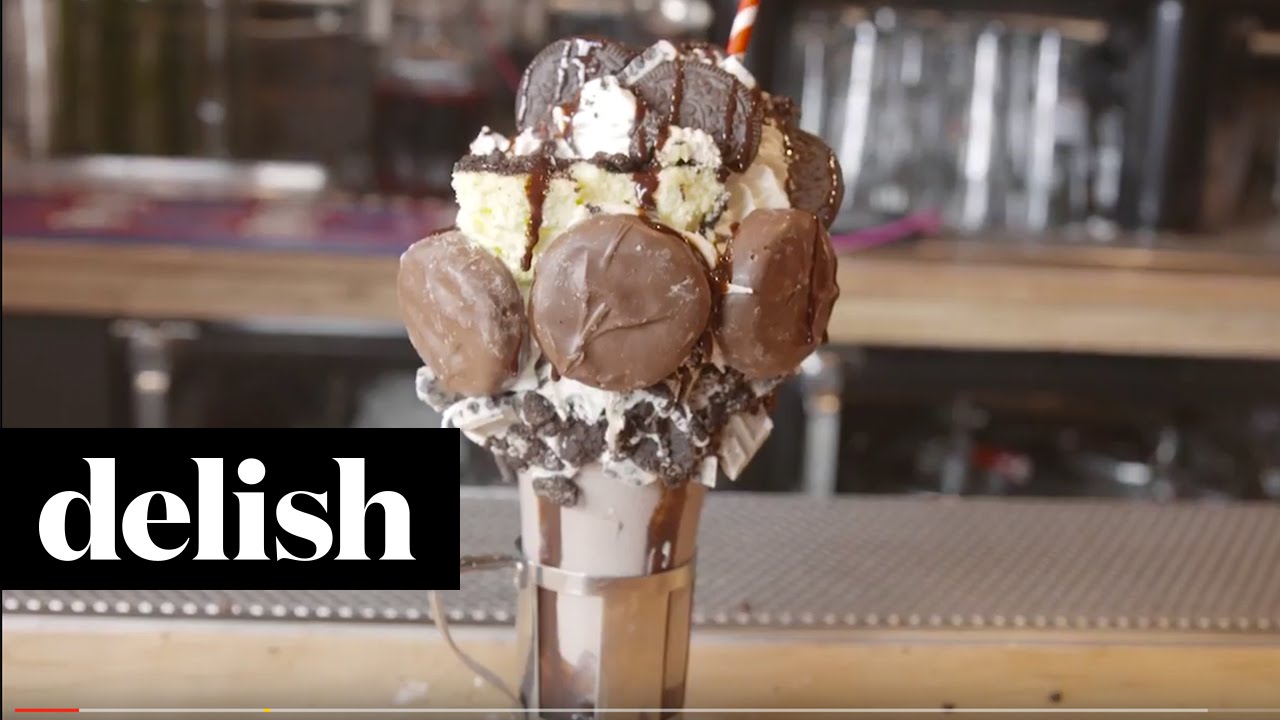 How To Make Black Tap Oreo Cheesecake Milkshake | Delish