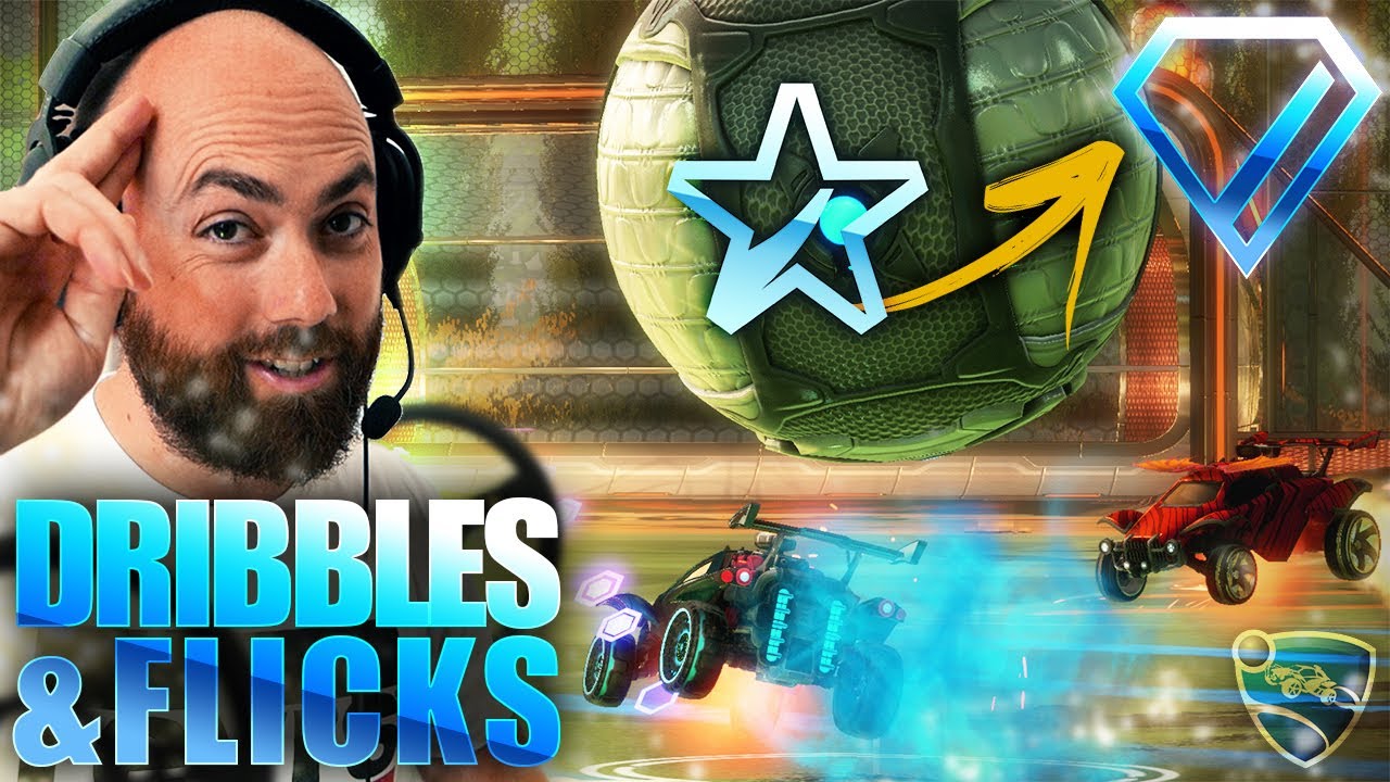 Tuto DRIBBLES & FLICKS Platine ! (entrainement pour passer Diamant Rocket League fr)