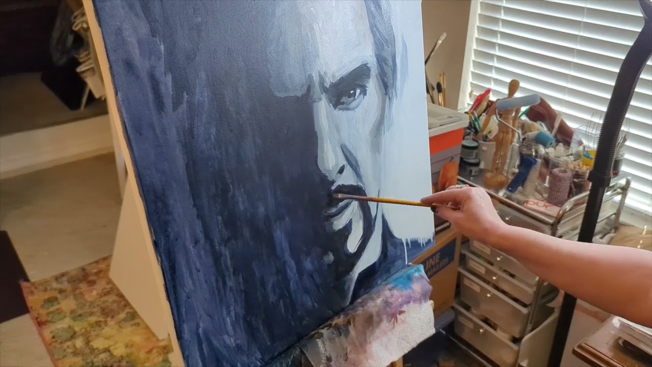 Making of Dr. Strange 24 x 24 Acrylic Painting