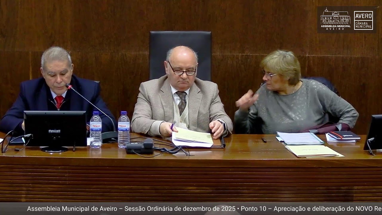 Assembleia Municipal de Aveiro – 2ª Reunião da Sessão Ordinária de dezembro de 2025