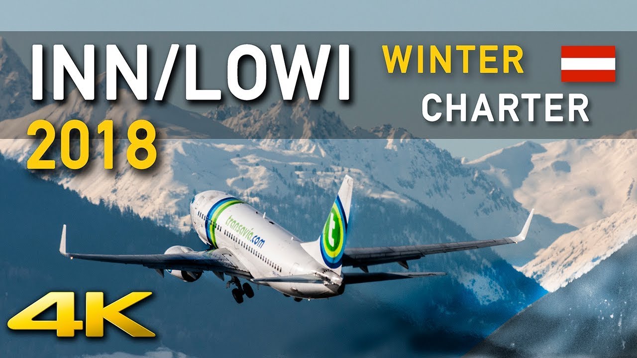 [4K] INN/LOWI Plane Spotting WINTER CHARTER 2018 @ Innbruck - Austria