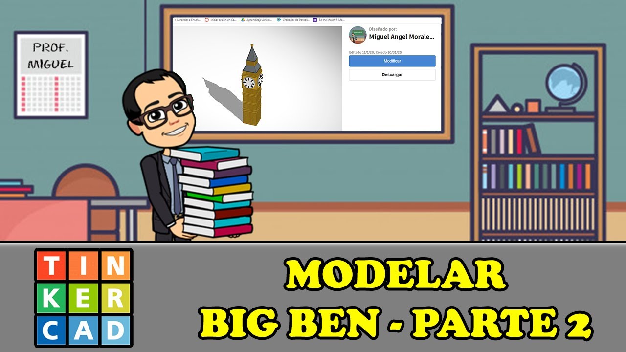 Modelar BIG BEN en Tinkercad - Parte 2