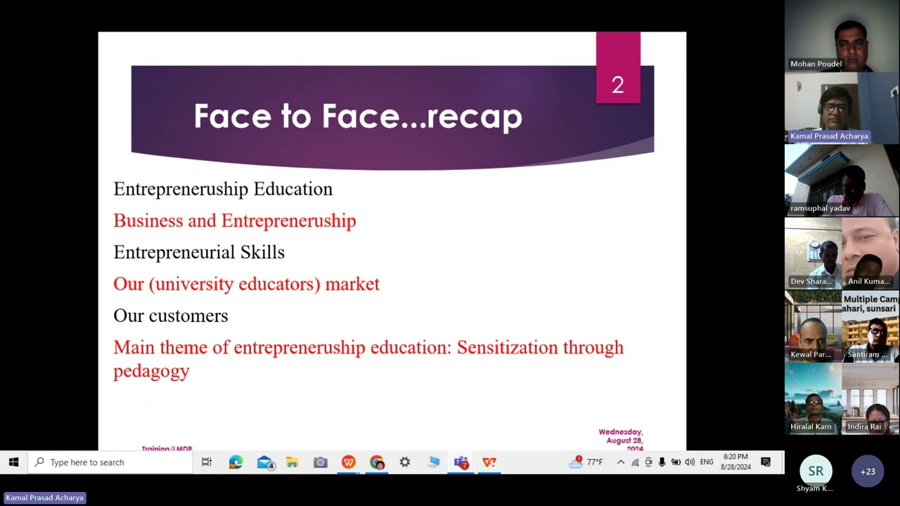 Online Training Workshop for Second Cohort ( Bhedetar)-LMDP part 1