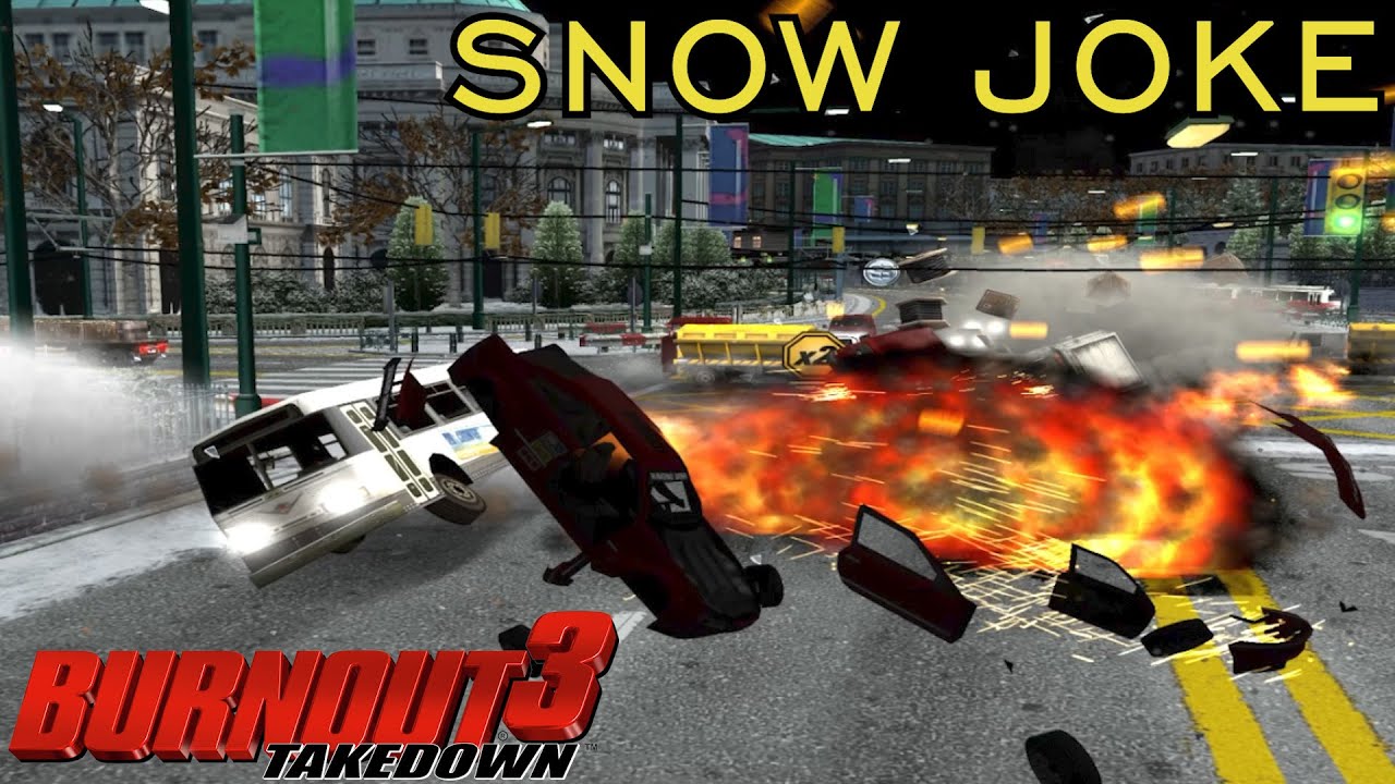BURNOUT 3: TAKEDOWN - Snow Joke No Commentary