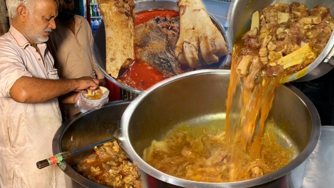 Street Food In Lahore | Lahori Nashta | Shakeel Siri Paye   Bong Paye | Paya | Head And Legs Fry