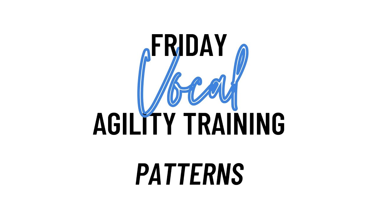 Friday Vocal Agility Training: Patterns | TRN Live