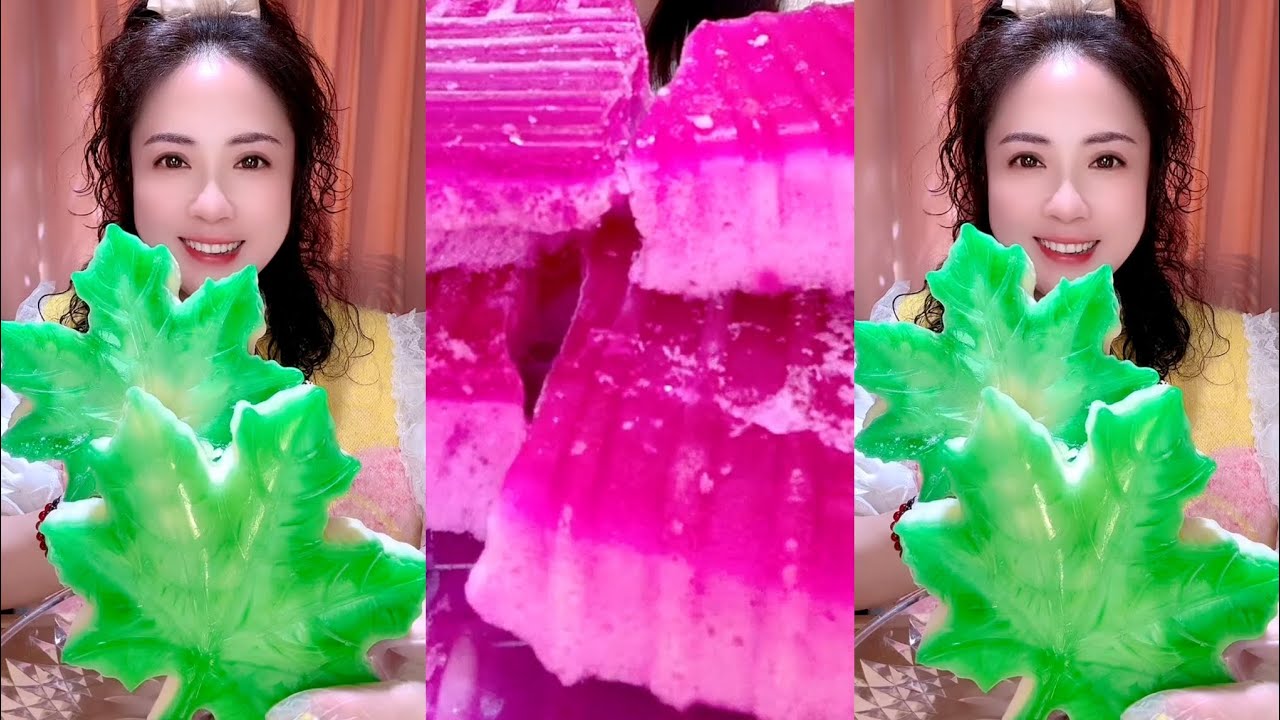 ASMR FOAM ICE EATING MUKBANG 