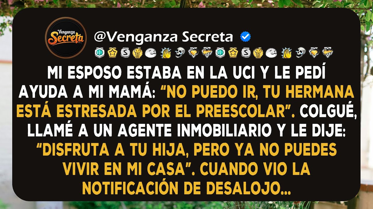 Mi mamá se negó a ayudar mientras mi esposo estaba en la UCI: le respondí: “Entonces ya no vives en