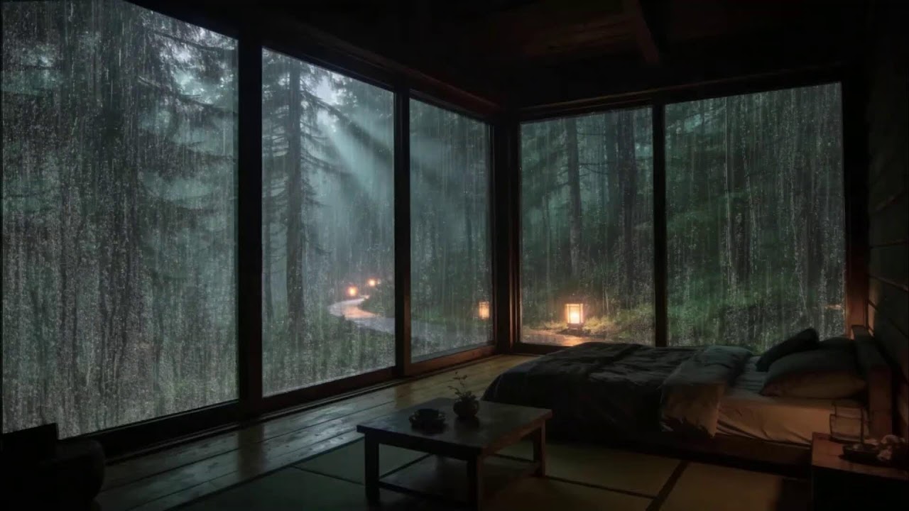 Rain Sounds in Forest for Sleeping 🌧 | Deep Tranquil Night for Restful Sleep & Stress Relief