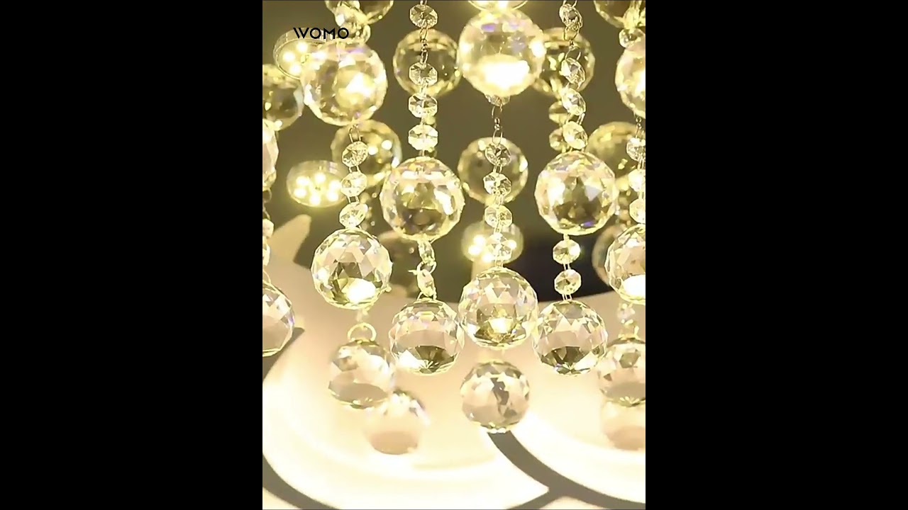 WOMO Dimmable Flower Ceiling Light with Remote-WM1078 #homedecor #light #ceilinglights #flowerdesign
