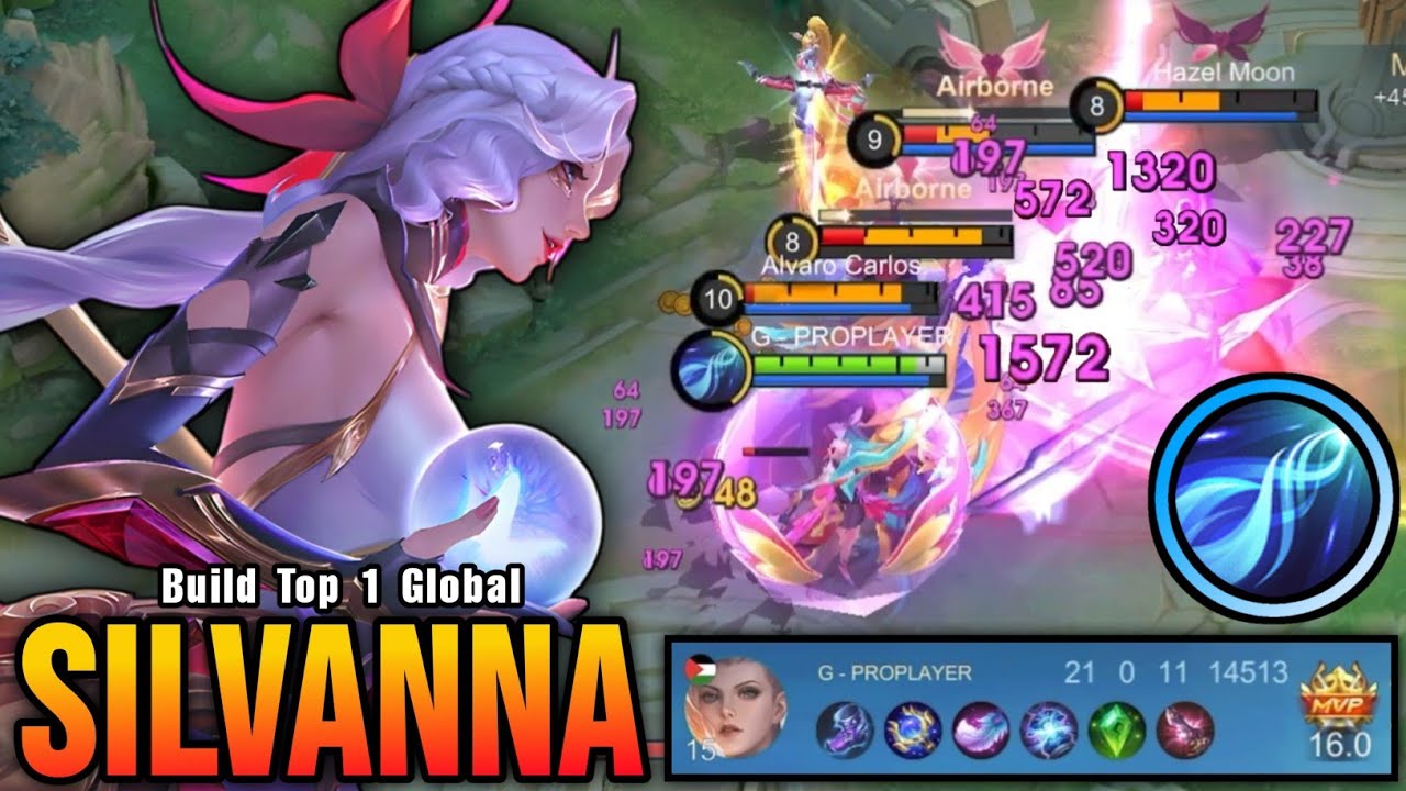 100% UNSTOPPABLE!! 21 Kills Silvanna Monster EXP Laner - Build Top 1 Global Silvanna ~ MLBB
