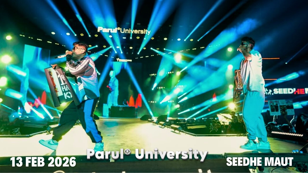 Seedhe Maut Live at Parul University 13 Feb 2026 🔥 Projections Freshers Fest Vadodara