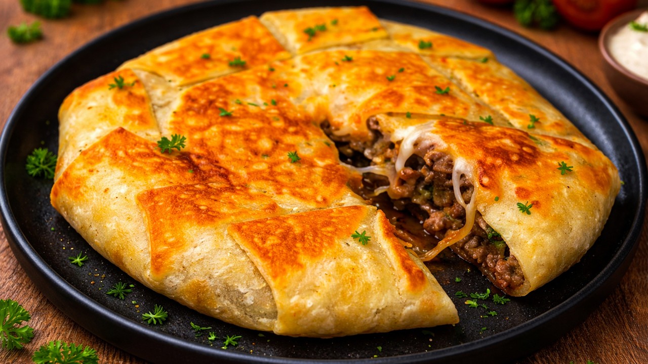 Recipe that Quicker Easier than Pizza! Egg Tortilla Wrap. Quick Lunch or Dinner Ideas!